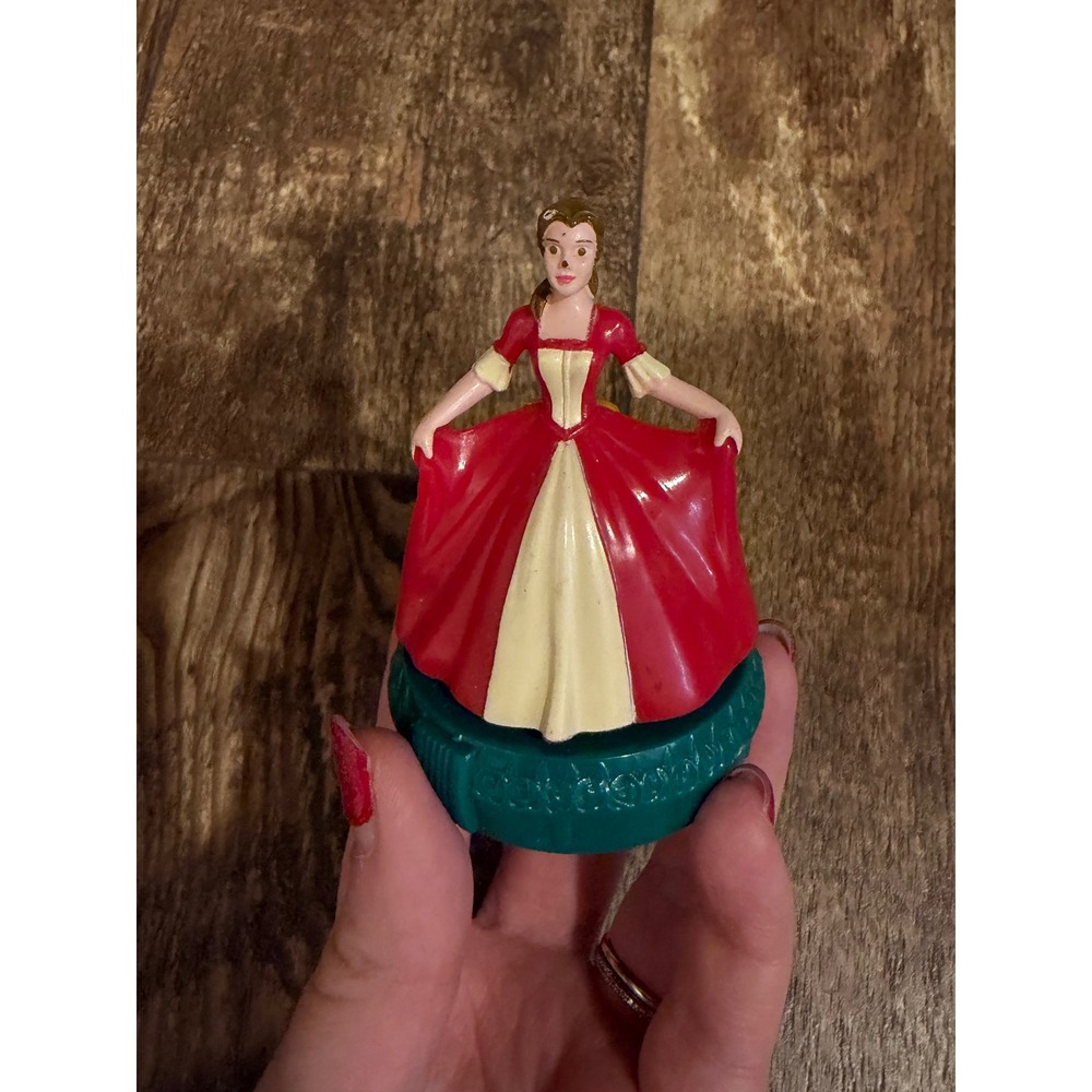 Vintage 1998 Disney Belle Beauty and the Beast McDonalds Happy Meal Red Dress